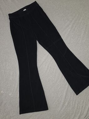 aerie Black Boot Cut Corduroy Pants